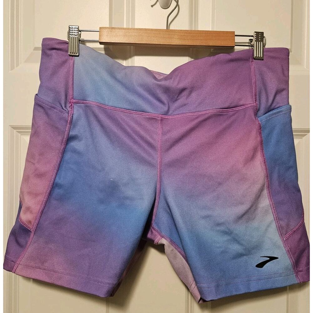 Brooks X Zappos Moment 5" Shorts Tight Running Pocket Vibe Collection Ombre XL